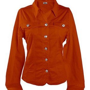 Orange Button Up Jacket